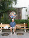 Mark in front of Bubba Gump Shrimp Factory in Lahaina