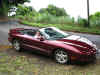 our rental car: a convertible Firebird