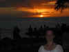 Sunset at the Luau, Maui. The Luau was held at the Outrigger hotel (right next to our hotel - the Grand Wailea)