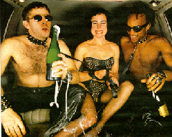 Muses in Back of Limo
